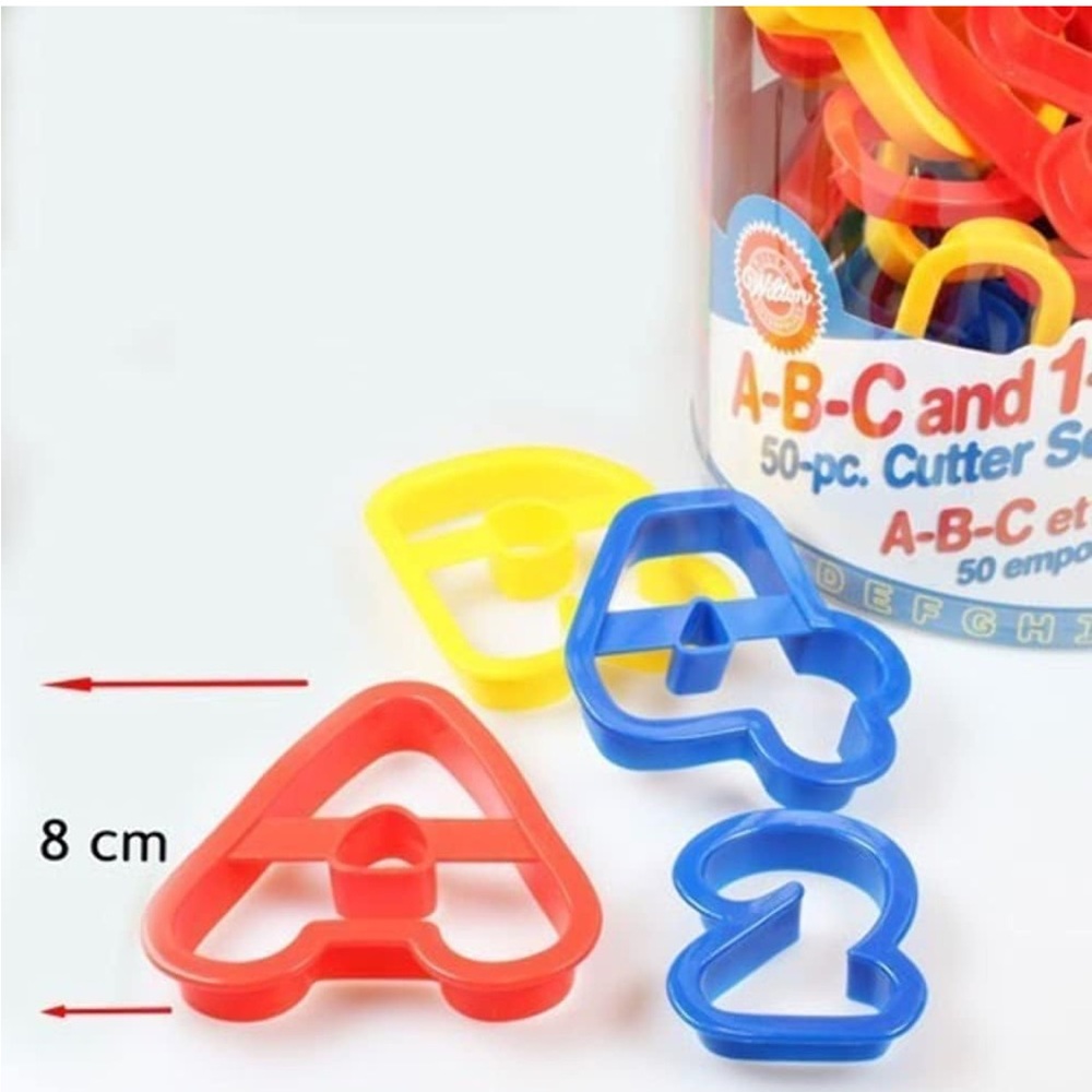 Wilton Alphabet and Number Cookie Cutter Set - Picture 2 of 5